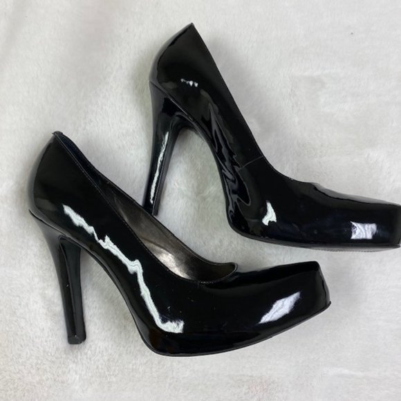 Gianni Bini Patent Leather Platform Stiletto Heels, LIKE NEW, size 8M - Picture 5 of 11